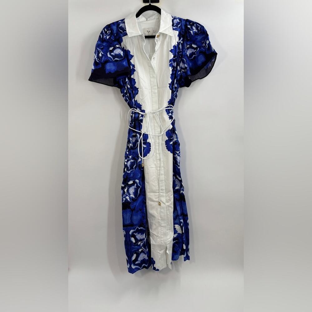 Aje Fernanda Midi Dress Cobalt Au10/US6 - Picture 4 of 5